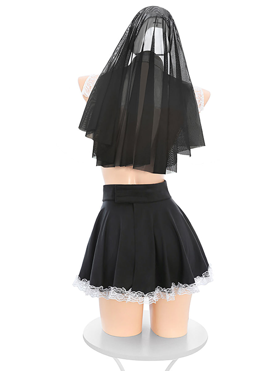 Lace Nun Sister Lingerie Dress