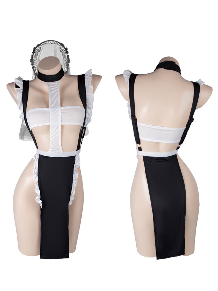 Crotchless Habit Nun Lingerie Set