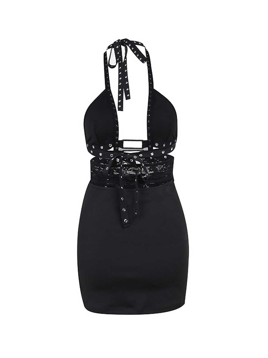 Sexy Studded Gothic Dress