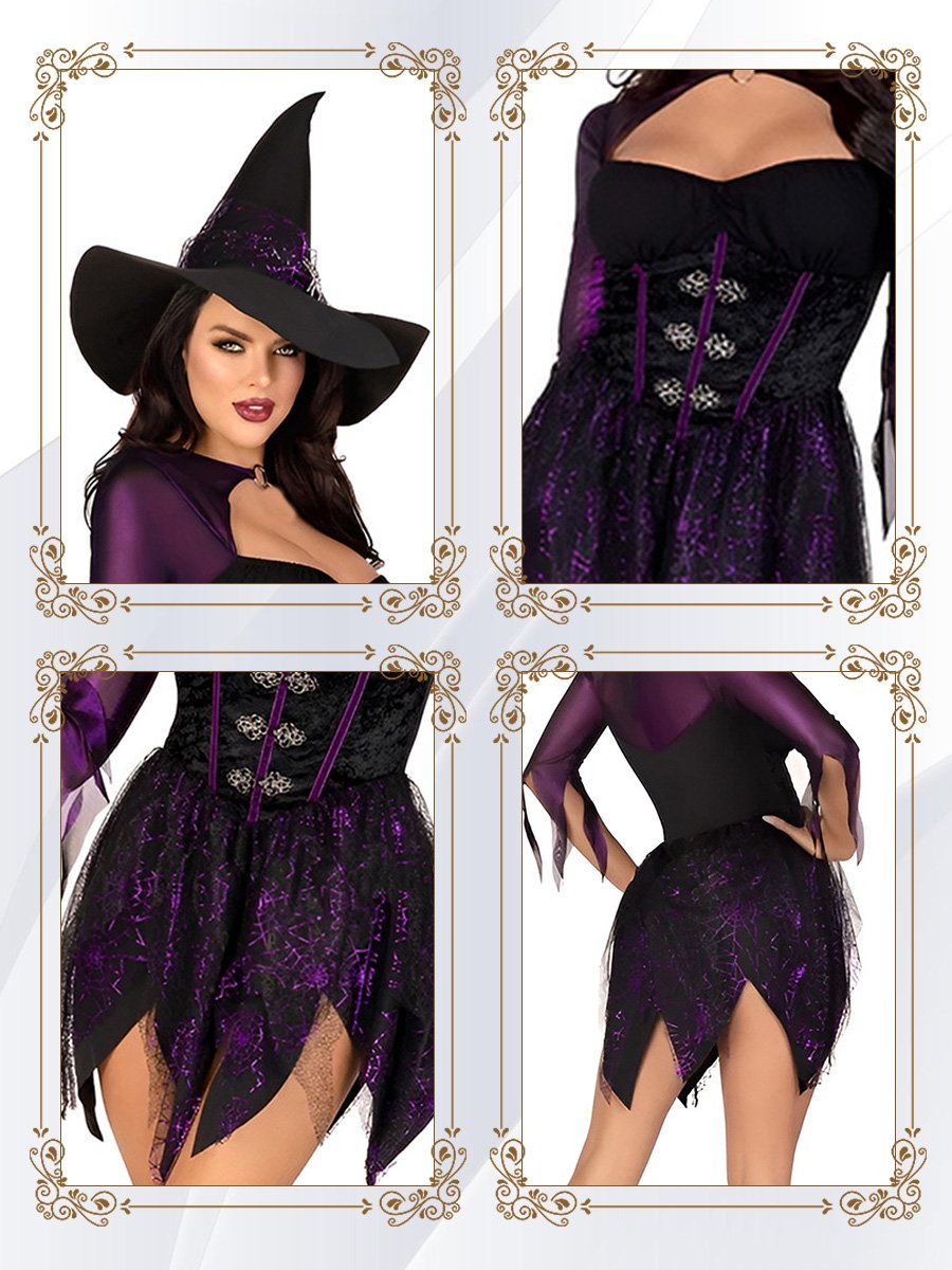 Velvet Witchy Jagged Dress
