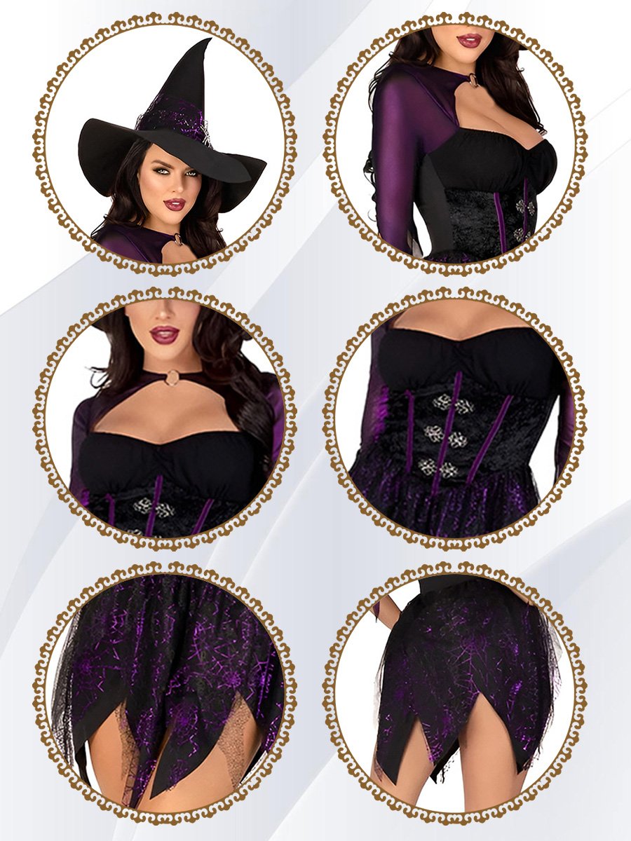 Velvet Witchy Jagged Dress