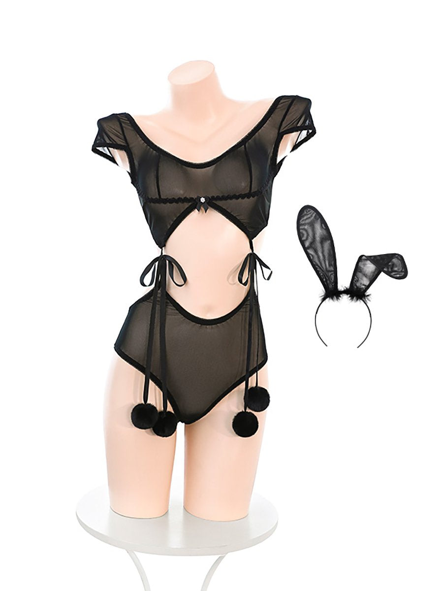 Sheer Bunny One Piece Lingerie