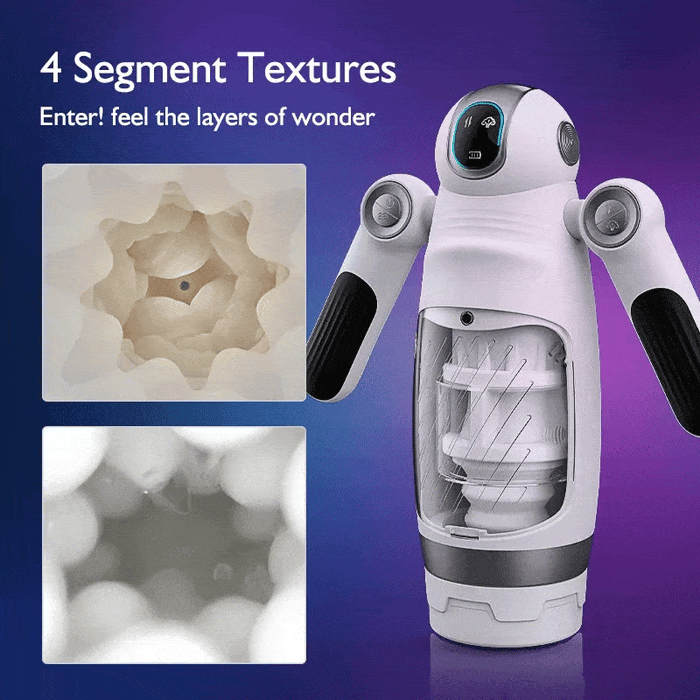 Bella Bot Robot Telescopic Vibrating Male Penis Stroker - Aroselove