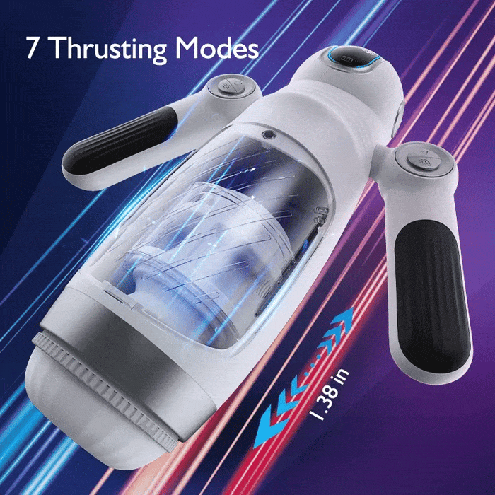 Bella Bot Robot Telescopic Vibrating Male Penis Stroker - Aroselove