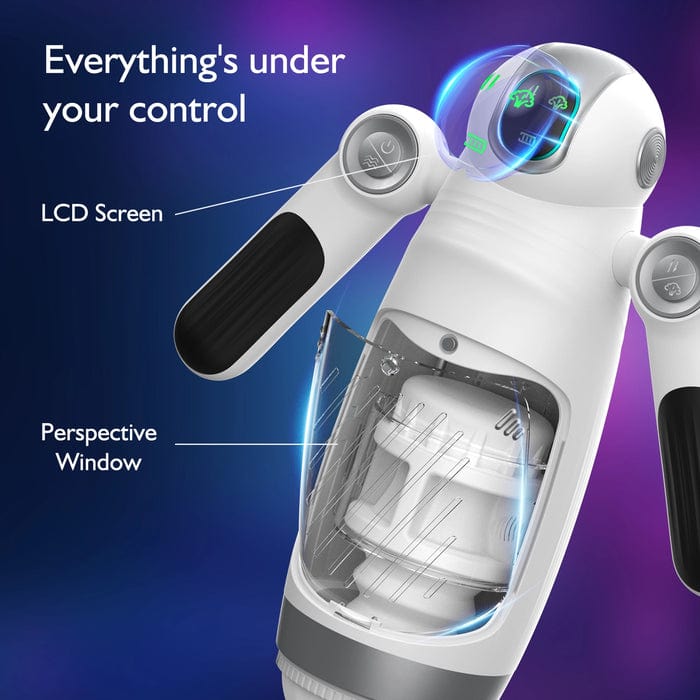 Bella Bot Robot Telescopic Vibrating Male Penis Stroker - Aroselove