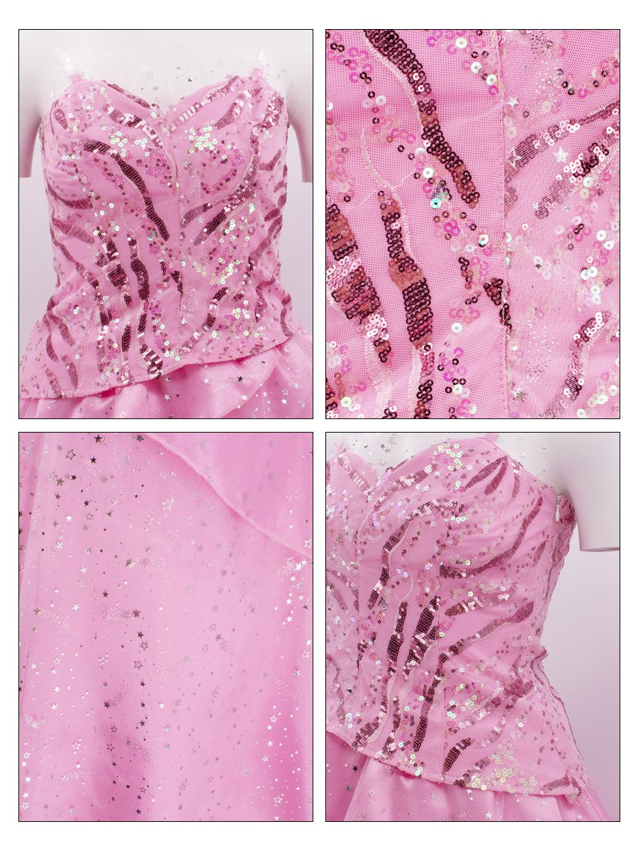 Glinda Pink Sequins Top and Tulle Skirt