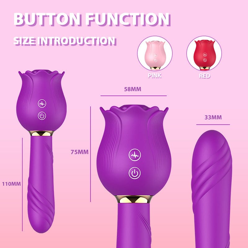 Aroselove - Rose Shaker Sucking Jump Egg Adult Toy G-spot Masturbation Device for Women - Aroselove