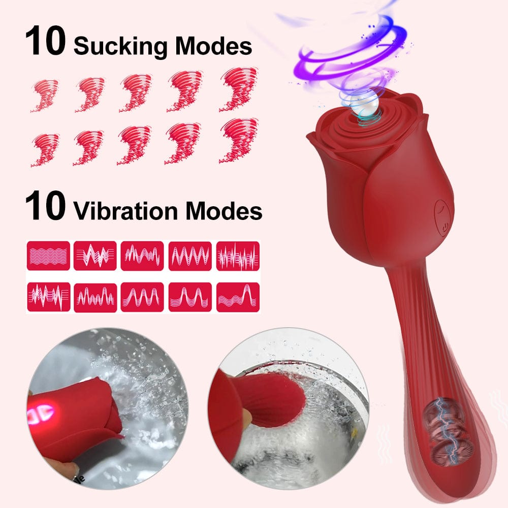 Pearlsvibe Clitoris Sucking  Vibrator For Women Stimulator Nipple Clit  Vacuum Dildo Vagina - Aroselove