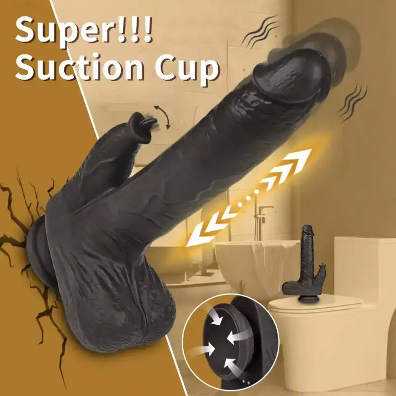 【1:1 Lifelike Upgraded Licking Dildo】Swing Thrusting Vibrator with Heating Modes Adult Toys