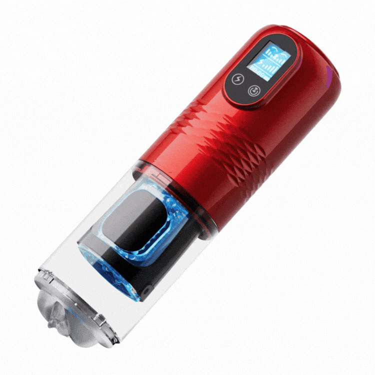 Aroselove - Strong stimulation Innovative Motors Telescoping LCD Display Masturbator - Aroselove