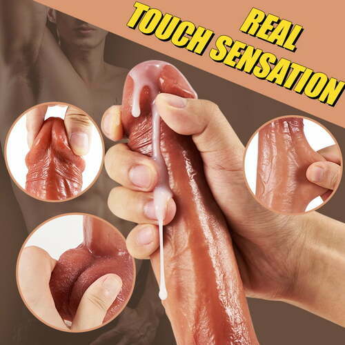Aroselove - 9 Vibrating 3 Thrusting & Swing Intelligent Heating Realistic Dildo Vibrator 6.3 Inch - Aroselove