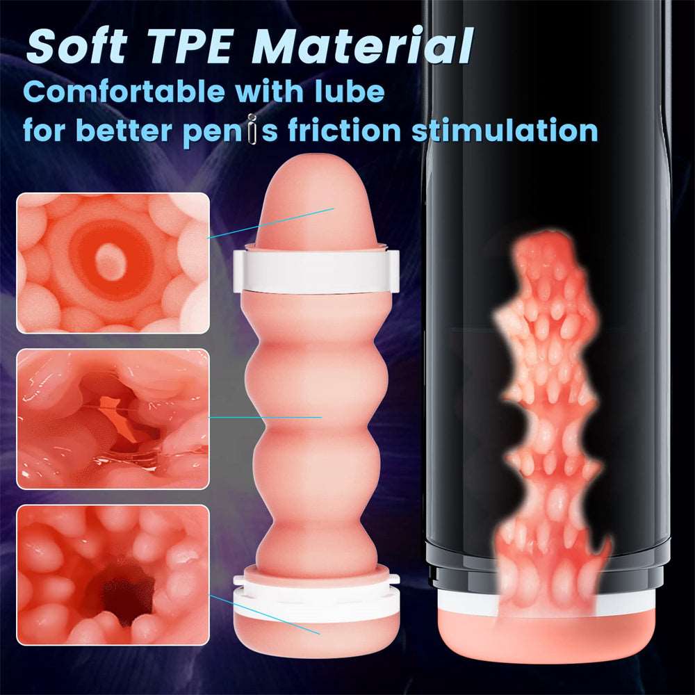 Aroselove - Big Cup Automatic Telescopic Penis Stimulation Pocket Pussy Stroker Masturbation Cup - Aroselove