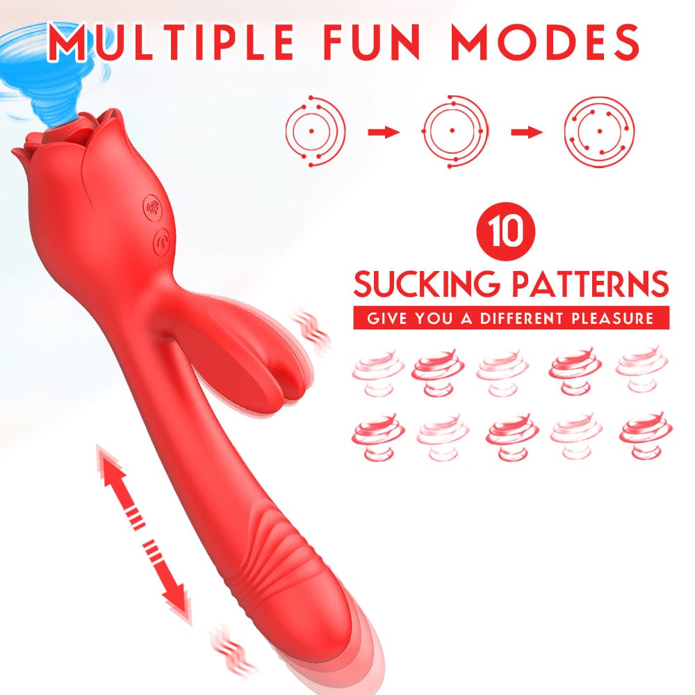 Aroselove - Rose Vibrator G Spot Clitoral Stimulator - Aroselove