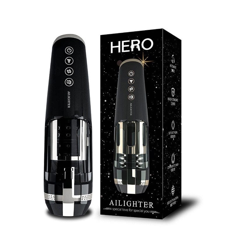 Aroselove - Hero Cup 6-Frequency Thrusting Self-Heating Male Masturbator - Aroselove
