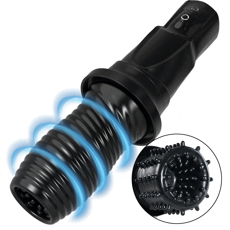 Aroselove - Gawk Gawk Black (With Cover) Tivino Rotating Vibration Male Masturbation Cup - Aroselove