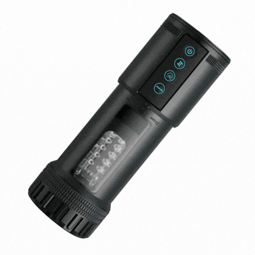 Aroselove - Black Panda Adams 5 Sucking 5 Telescoping 10 Vibrating Oral Sex Masturbation Cup - Aroselove