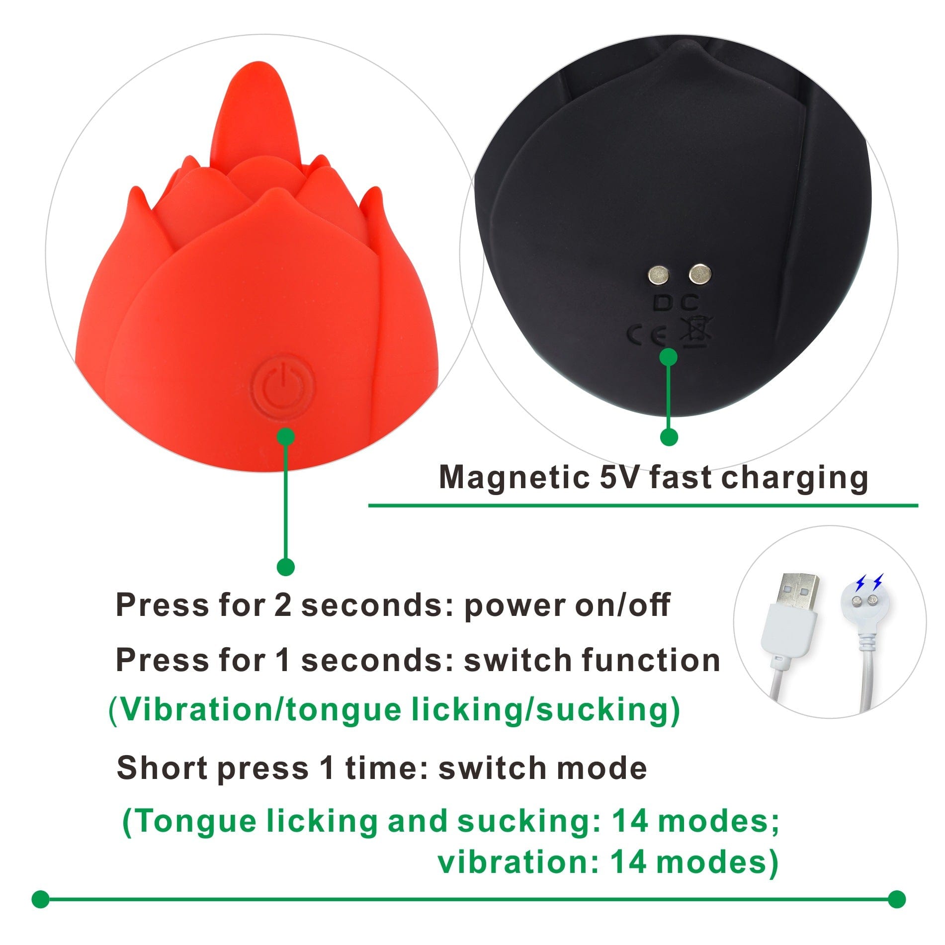 Aroselove - Rose Vibration Jump Egg Wireless Remote Control App - Aroselove