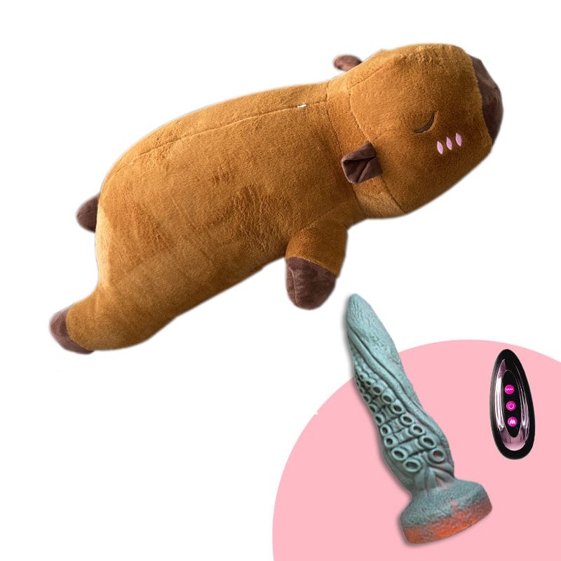 Plush Dildo Machine Thrusting Licking Dildo Machine Sex Toy With Remote Control