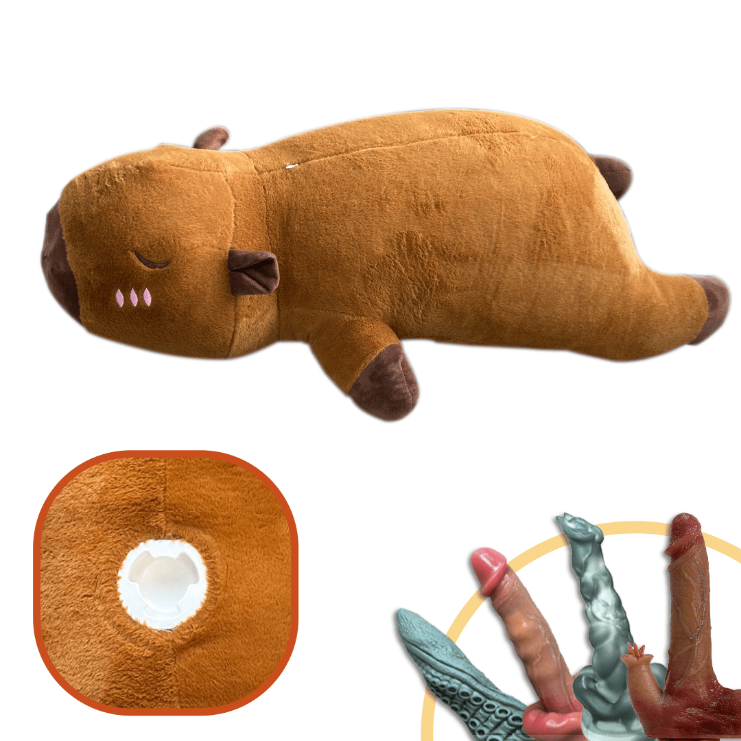 Plush Dildo Machine Thrusting Licking Dildo Machine Sex Toy With Remote Control