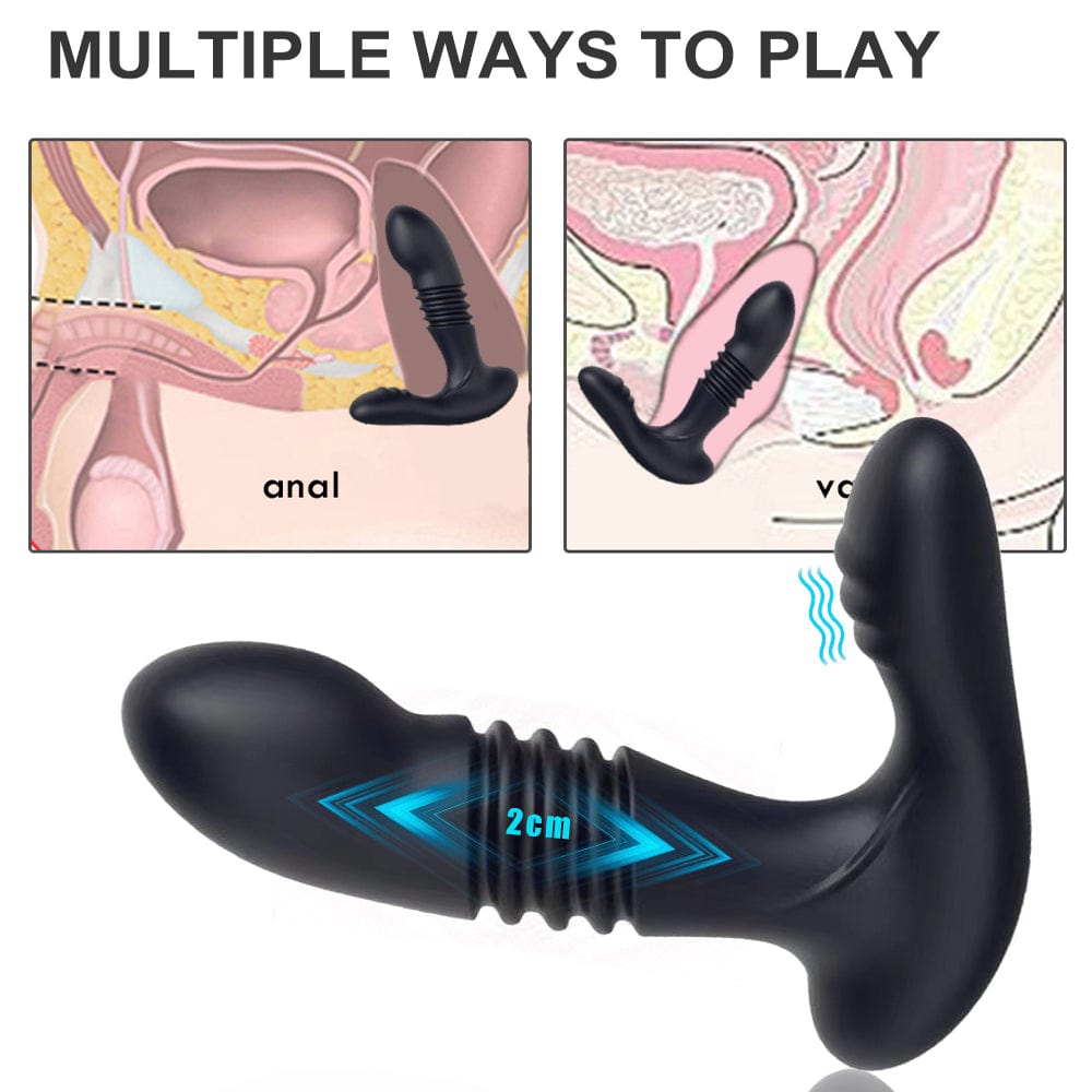 Aroselove - Men's Retractable Prostate Anal Plug G-point Stick Vibrator - Aroselove