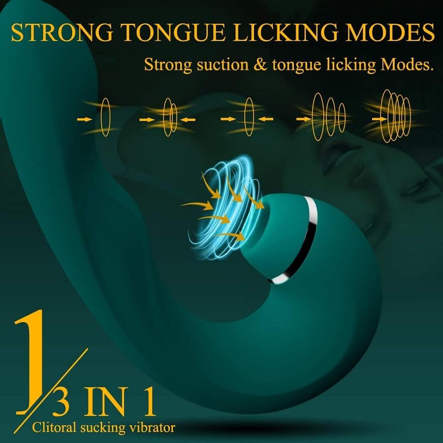 3 in 1 Clitoral Suction & Vibration G-Spot Stimulator