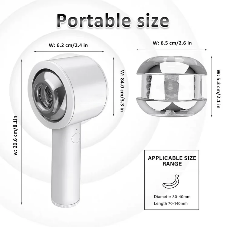 Aroselove Truly - Intelligent 6 Frequency Telescopic Handheld Male Masturbator - Aroselove