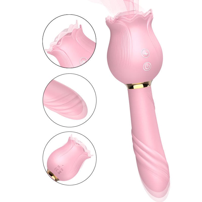 Aroselove - Rose Shaker Sucking Jump Egg Adult Toy G-spot Masturbation Device for Women - Aroselove