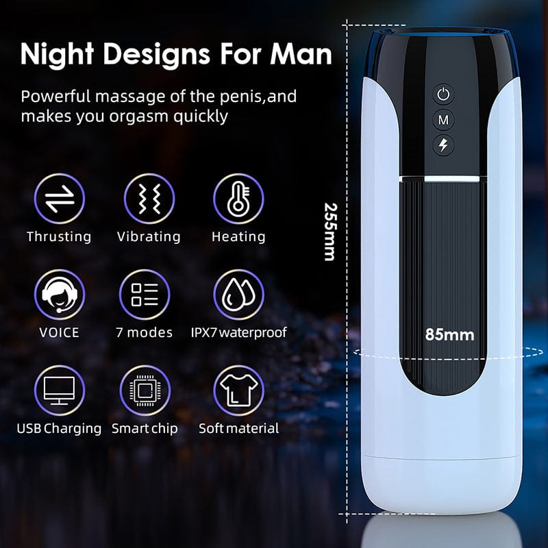 Aroselove - Fully Automatic Male Telescopic Vibrating Masturbator - Aroselove