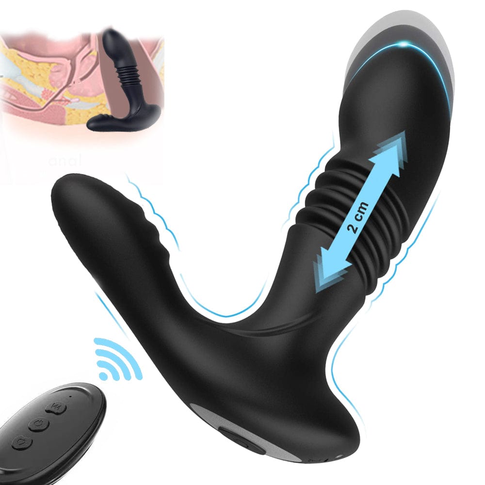 Aroselove - Men's Retractable Prostate Anal Plug G-point Stick Vibrator - Aroselove