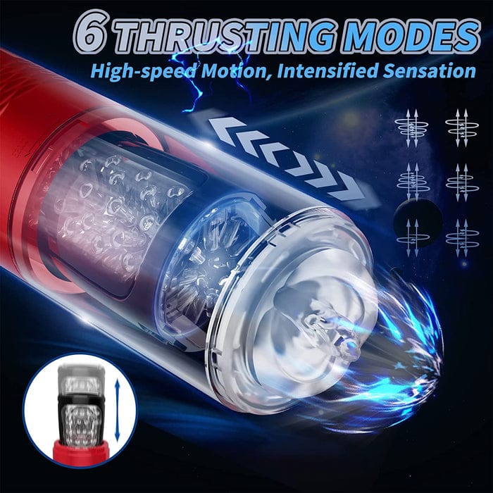 Aroselove - Strong stimulation Innovative Motors Telescoping LCD Display Masturbator - Aroselove