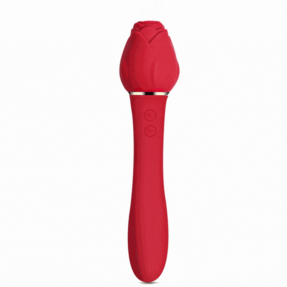 Aroselove - Rose Sucking G Spot Vibrator Clit Sucker Nipple Dildo Rabbit - Aroselove