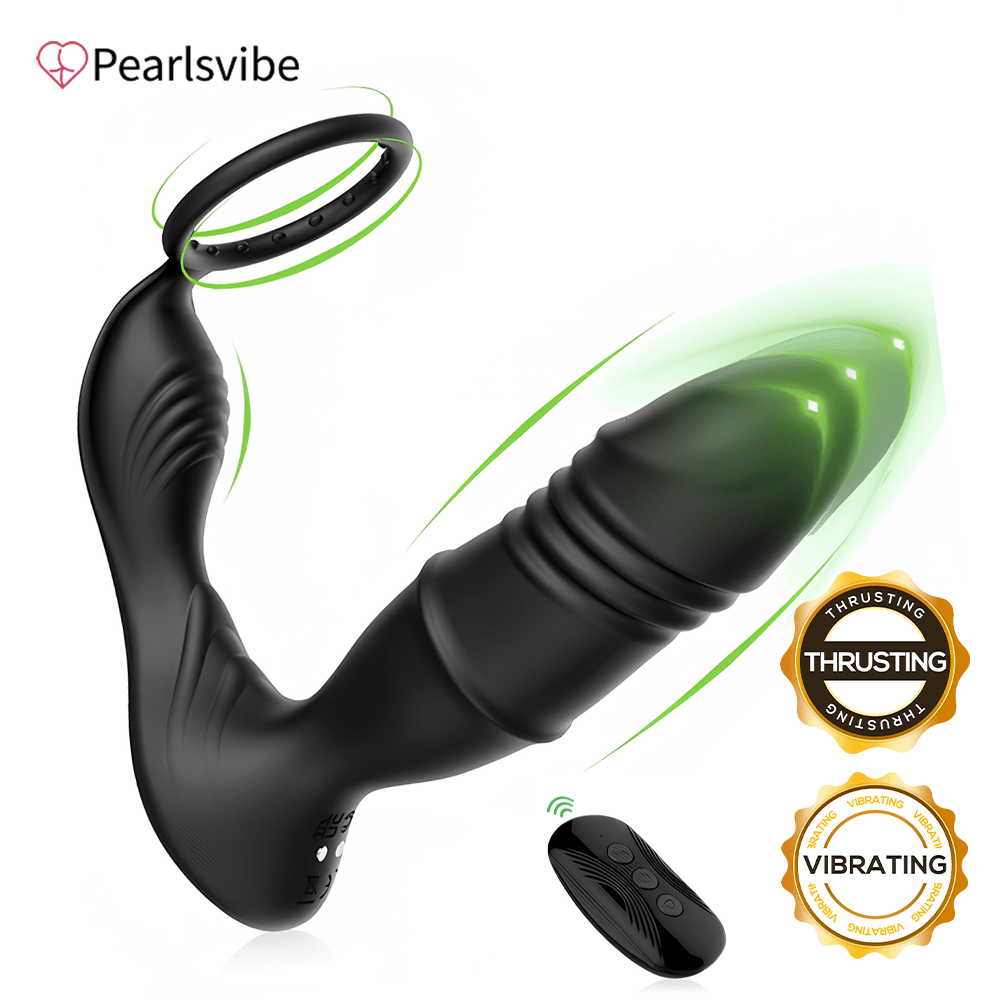 Aroselove - Mason APP/Controller & 9-Telescopic /Vibration & Cock Rings Prostate Massager - Aroselove