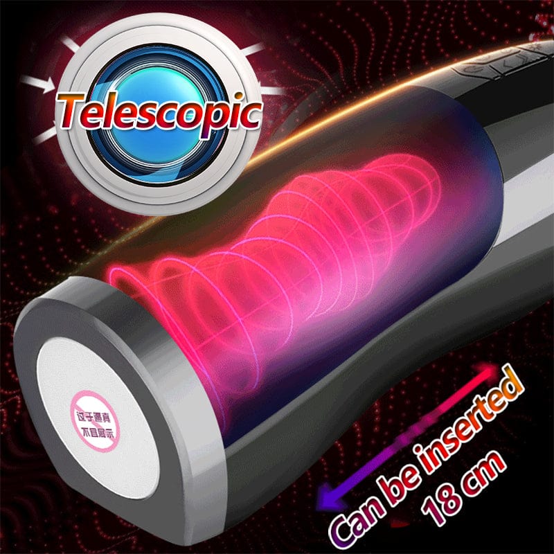 Aroselove - Heating Piston Airplane Cup Men's Electric Telescopic Full-automatic Masturbator - Aroselove