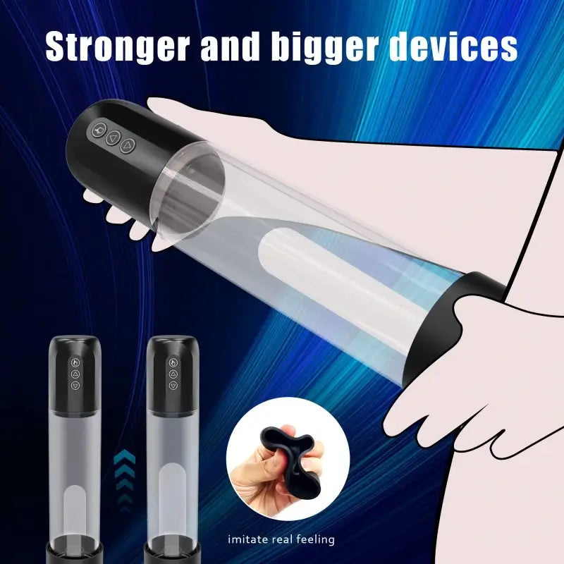 5 Pressure Adjustable Pressure 3 Replacement Heads Electric Penis Pump