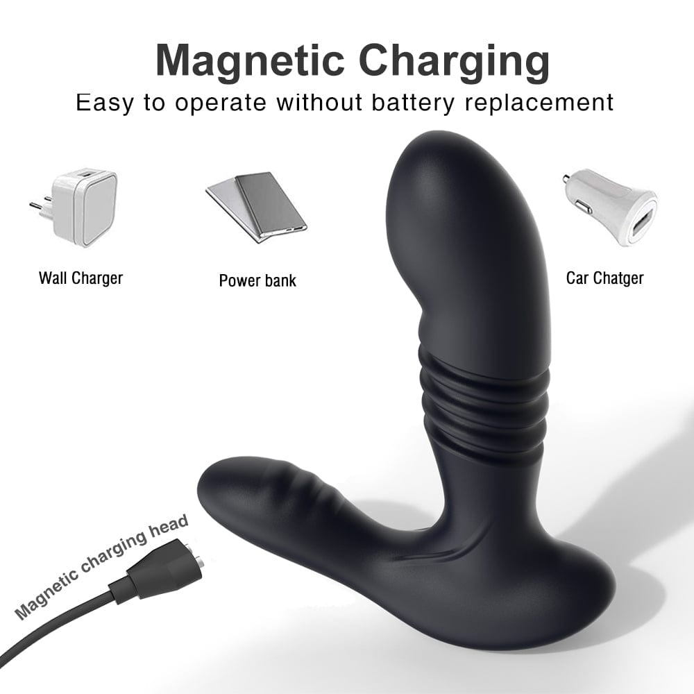Aroselove - Men's Retractable Prostate Anal Plug G-point Stick Vibrator - Aroselove
