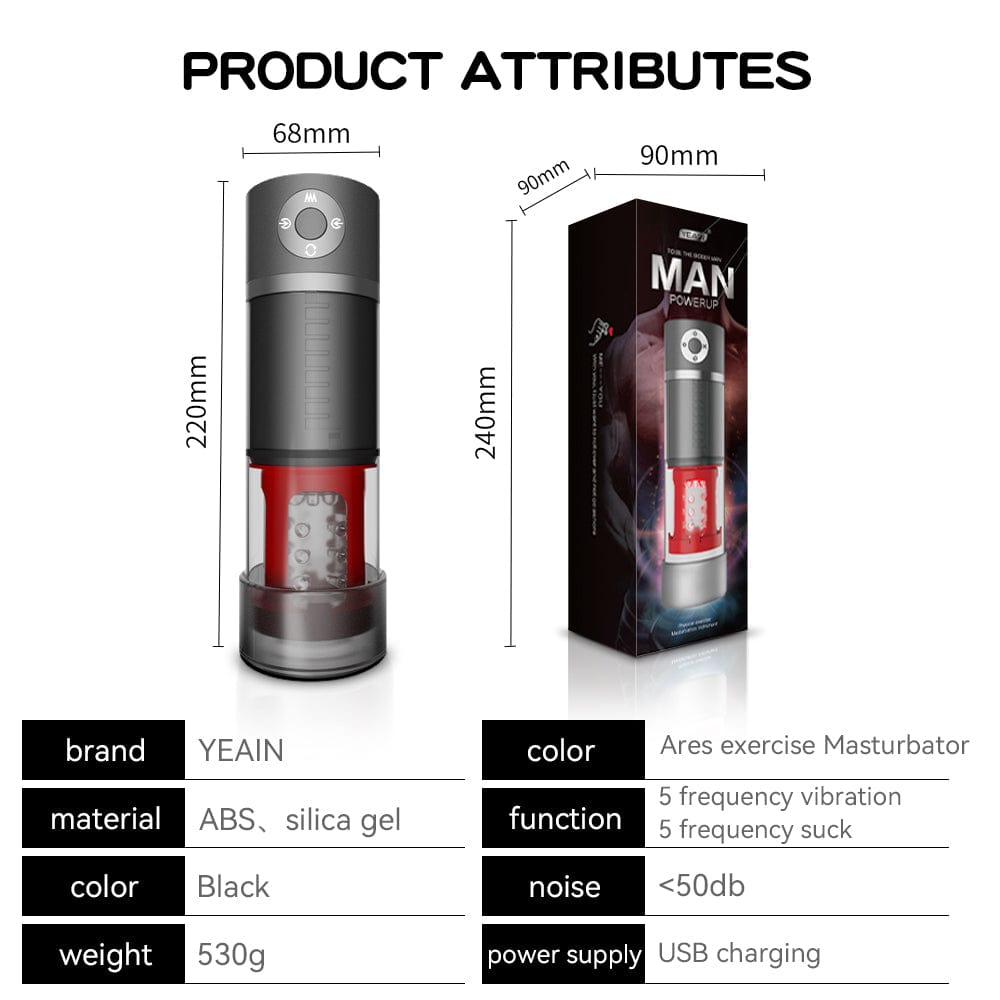Aroselove - Male Automatic Telescopic Rotation Masturbation Cup - Aroselove