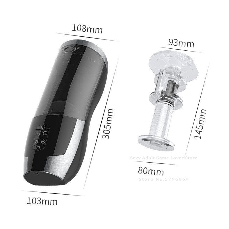Aroselove - Heating Piston Airplane Cup Men's Electric Telescopic Full-automatic Masturbator - Aroselove