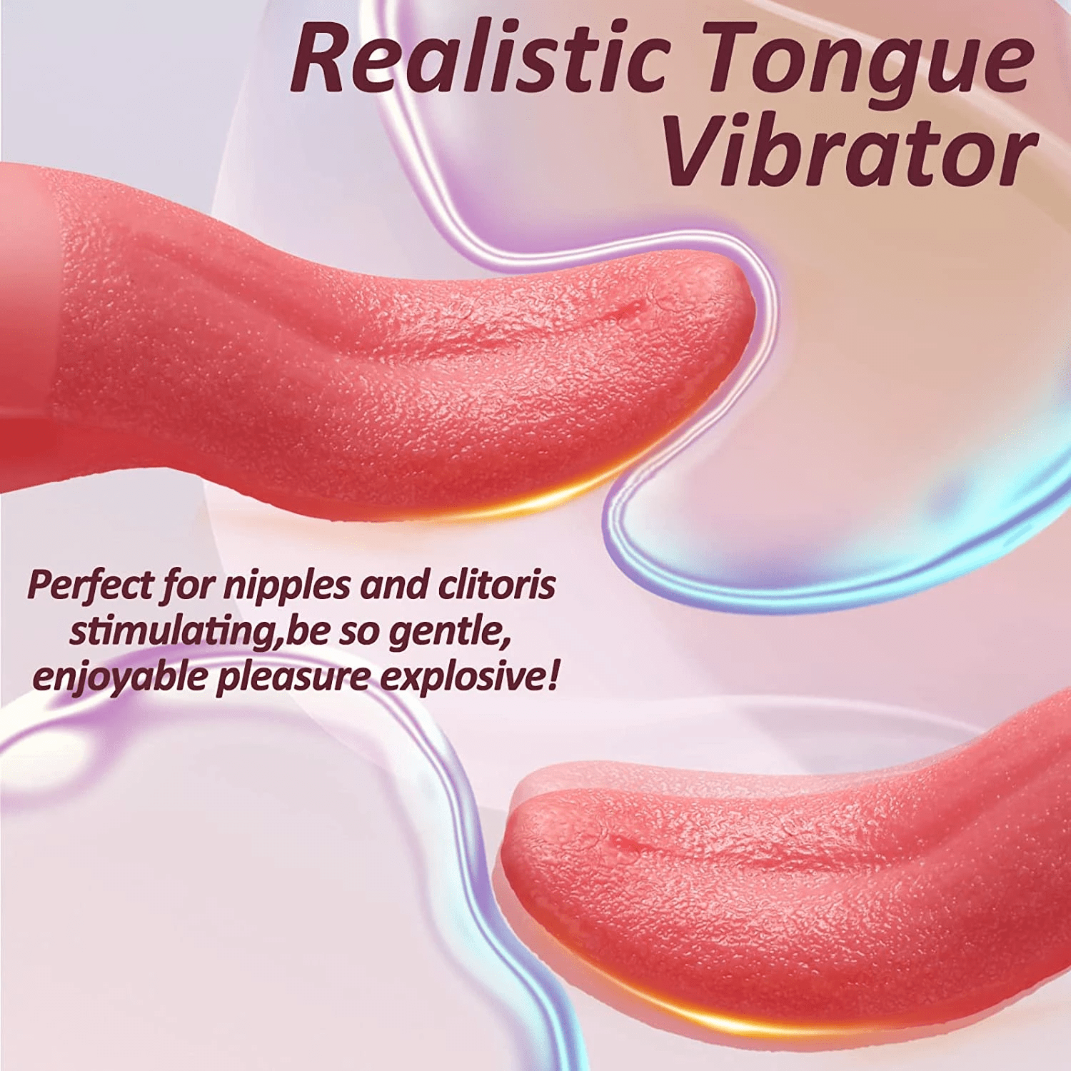 Aroselove - Tongue Licking Device Silicone Female Second Tide Masturbation Vibrator Adult Toy - Aroselove