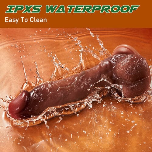 Aroselove - 9 Vibrating 3 Telescoping Swing Realistic Dildo Vibrator 8.86 Inch - Aroselove