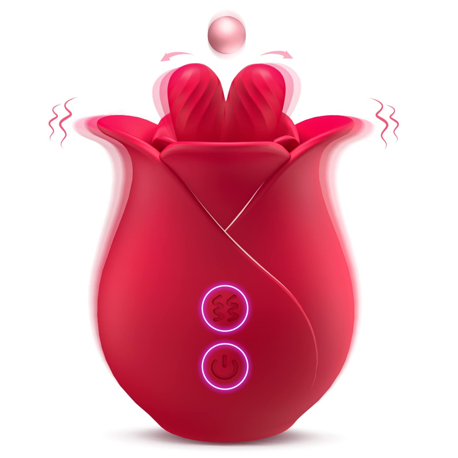 Aroselove - Rose Romeo - Double Tongue Lick Shaker clitoral nipple orgasmic sex toy - Aroselove
