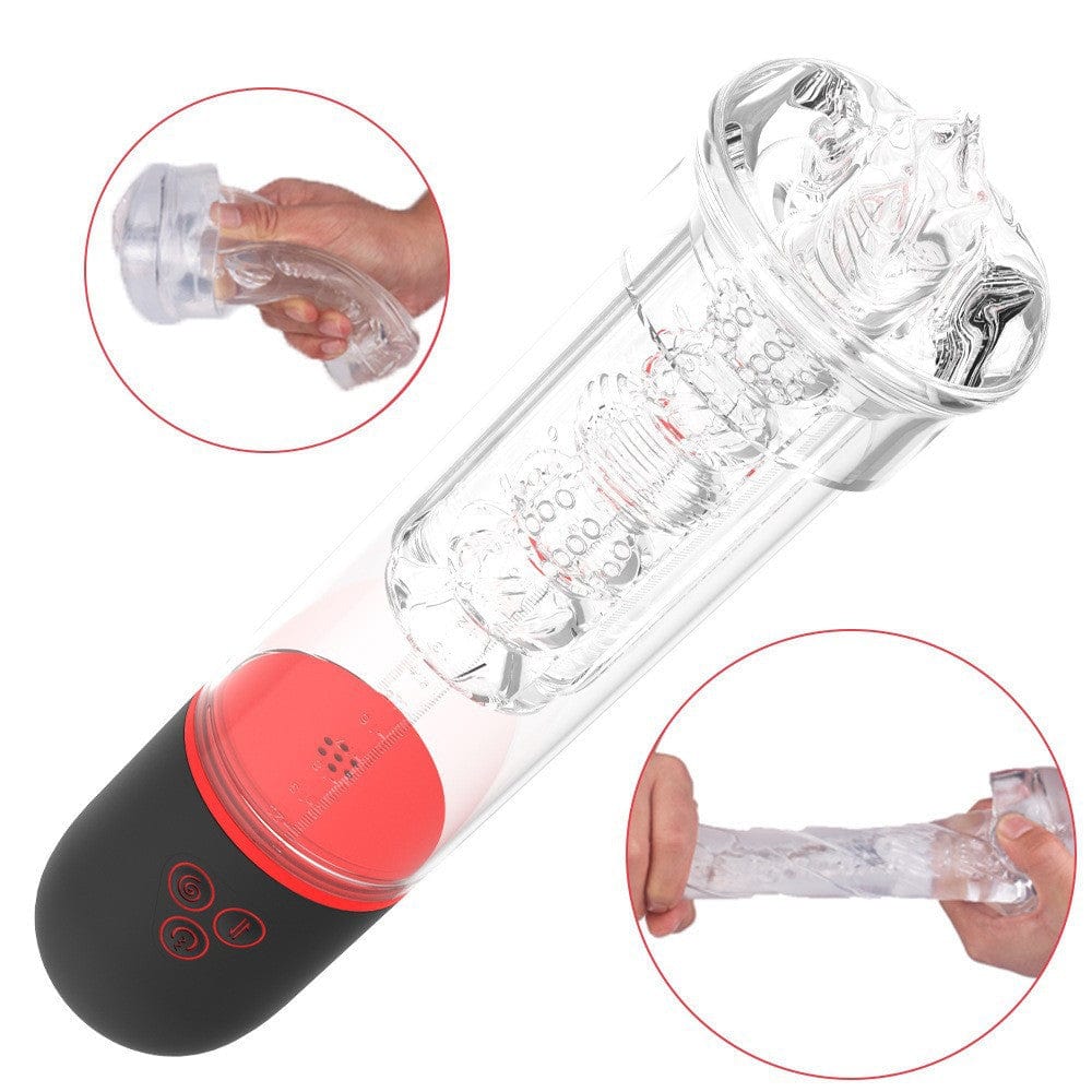 Aroselove - Men's Full Automatic Penis Trainer Intelligent Suction Vacuum Aircraft Cup - Aroselove
