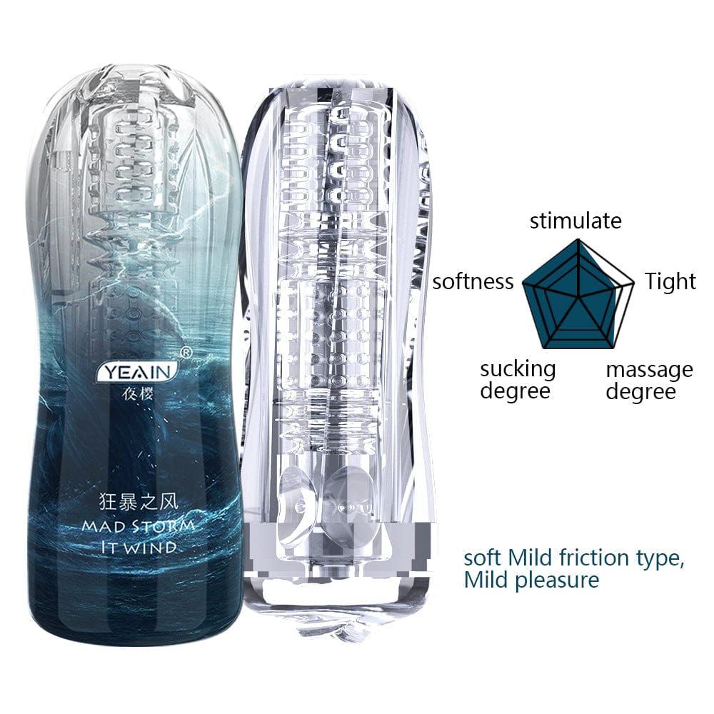 Aroselove - Ransparent Sucking Vibrating Airplane Cup Automatic Male Trainer - Aroselove