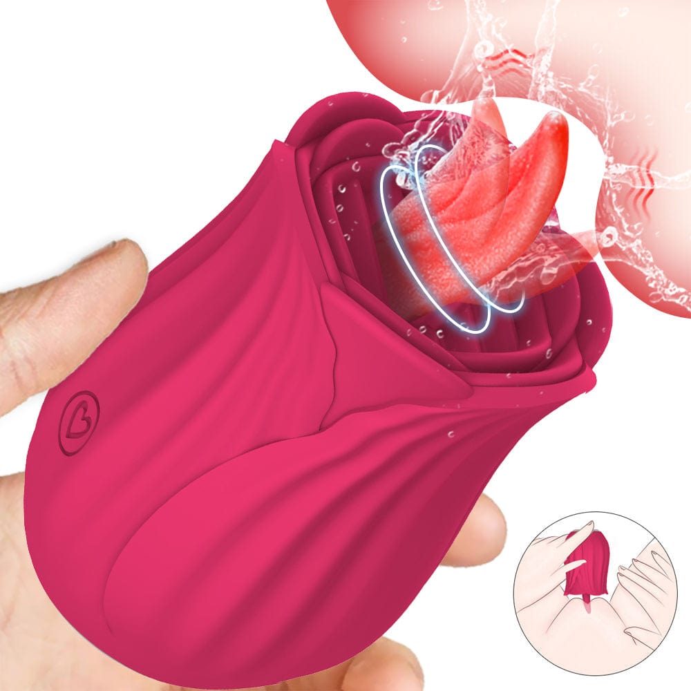 Aroselove - New Rose Tongue-licking Vibrator - Aroselove