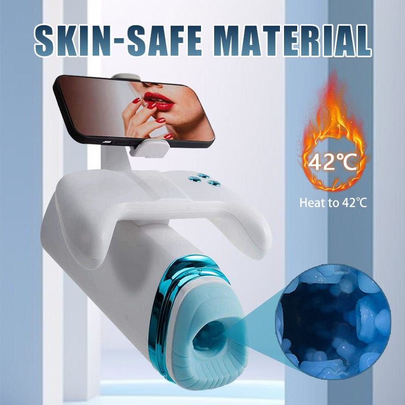 Aroselove - Game Cup Pro Heating Thrusting Vibrating Penis Stroker With Handles And Phone Holder - Aroselove