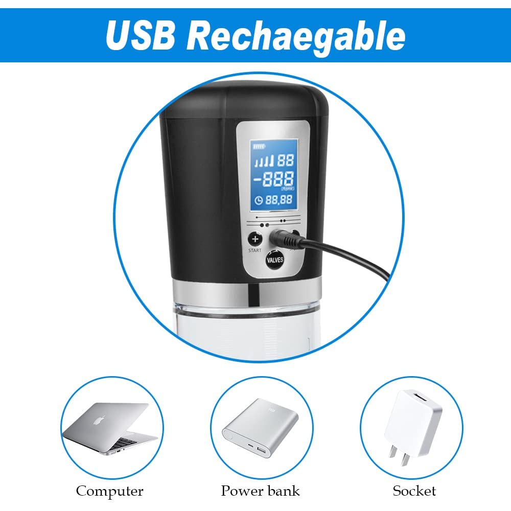 Aroselove - Electric Penis Vacuum Pump with 4 Suction Intensities Rechargeable - Aroselove