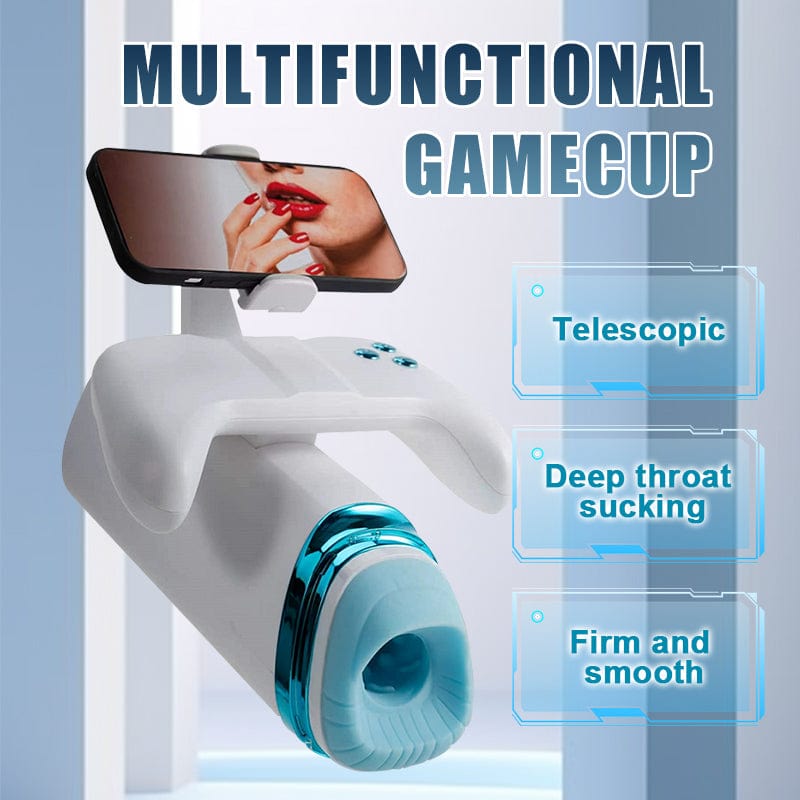 Aroselove - Game Cup Pro Heating Thrusting Vibrating Penis Stroker With Handles And Phone Holder - Aroselove