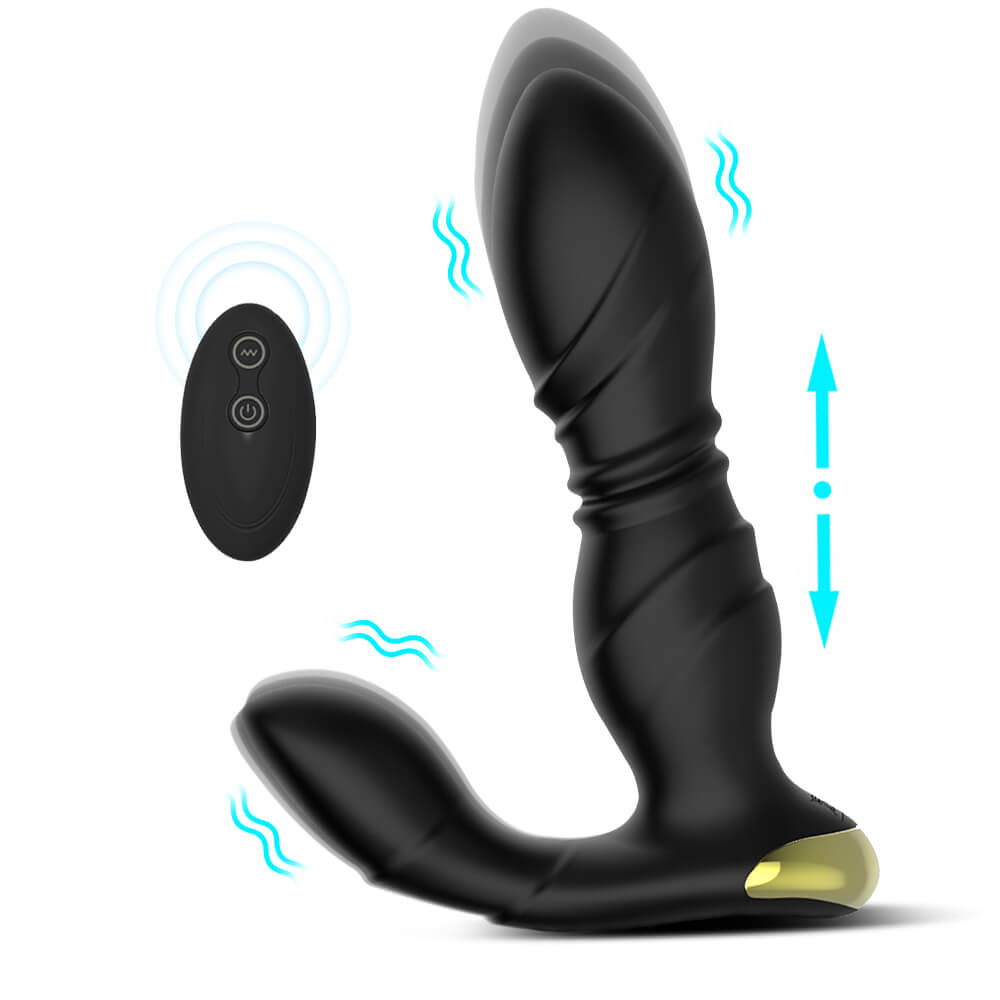 8-Frequency Vibration Thrusting Anal Vibrator Butt Plug