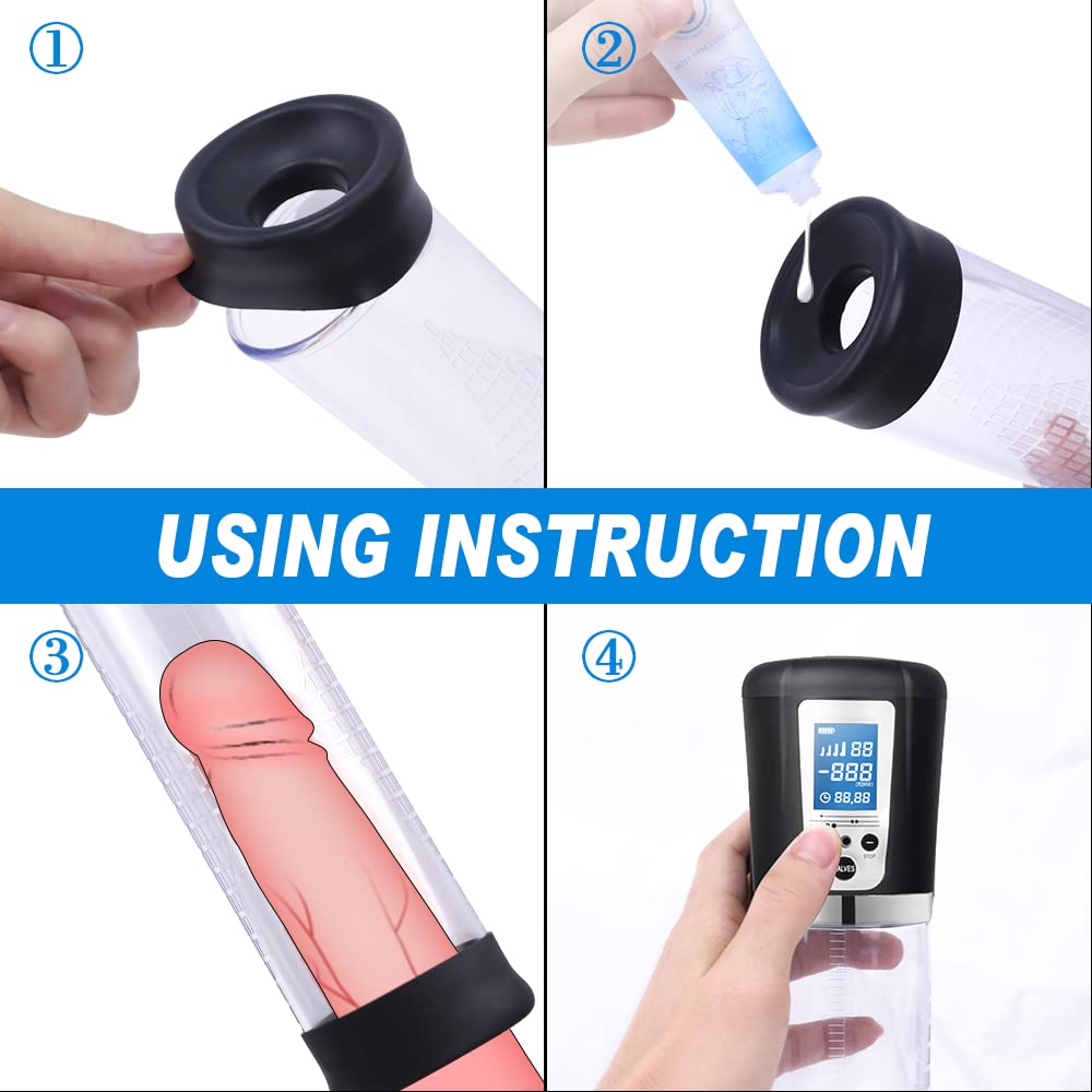 Aroselove - Electric Penis Vacuum Pump with 4 Suction Intensities Rechargeable - Aroselove