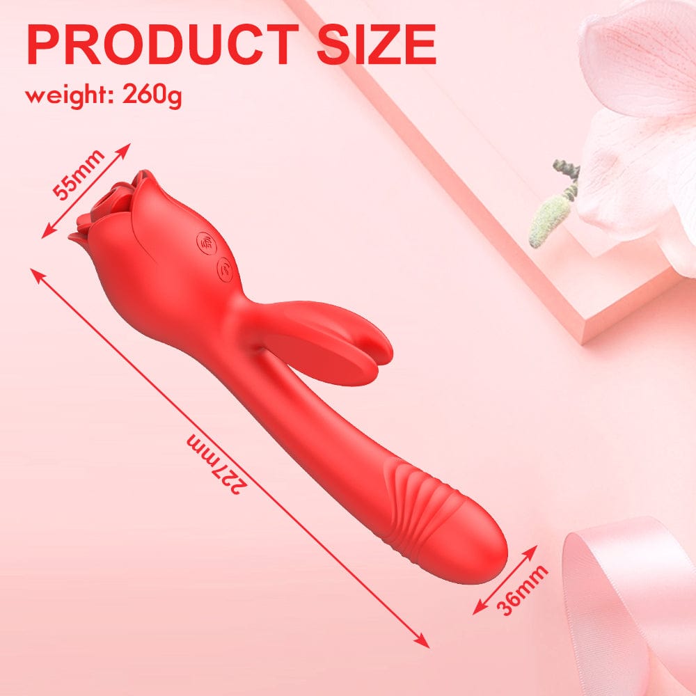 Aroselove - Rose Vibrator G Spot Clitoral Stimulator - Aroselove
