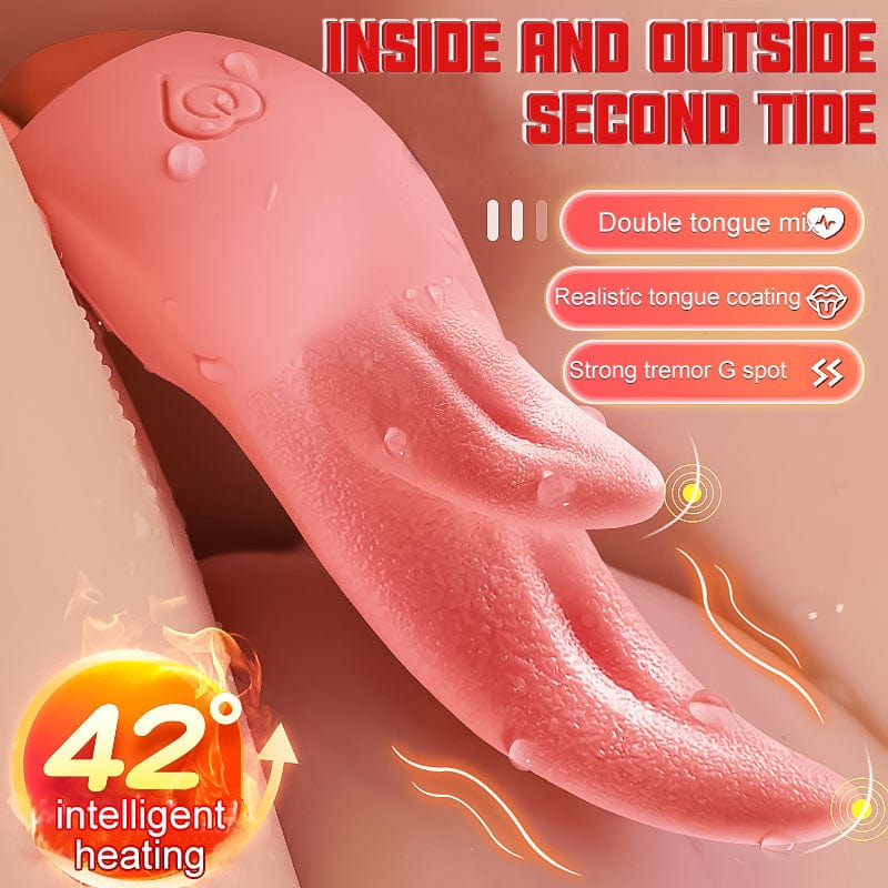 Aroselove - Tongue Licking Device Silicone Female Second Tide Masturbation Vibrator Adult Toy - Aroselove